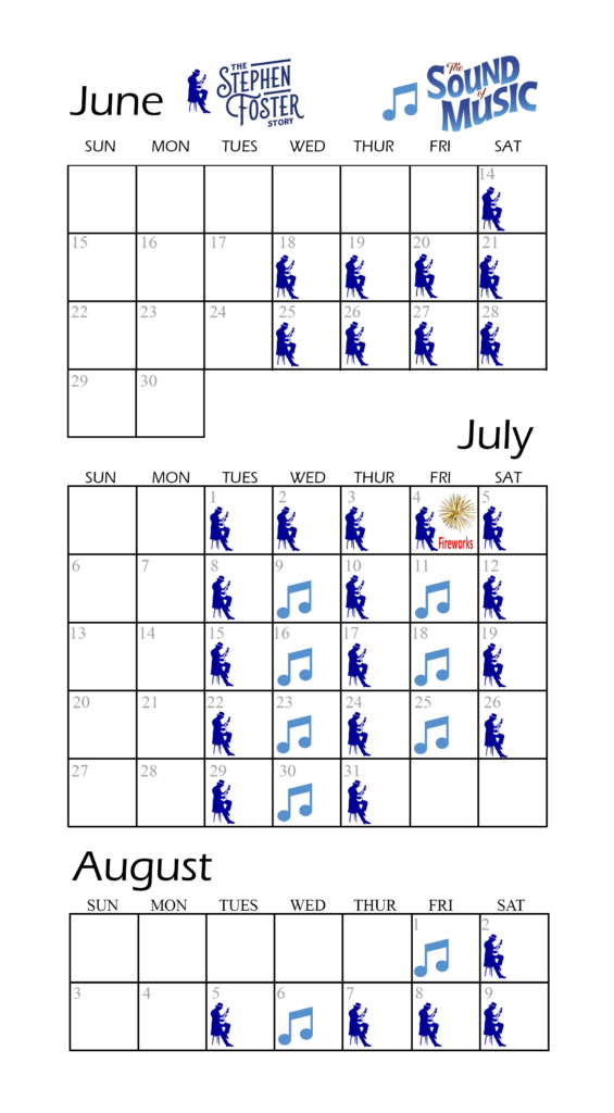 2025 Summer Schedule The Stephen Foster Story